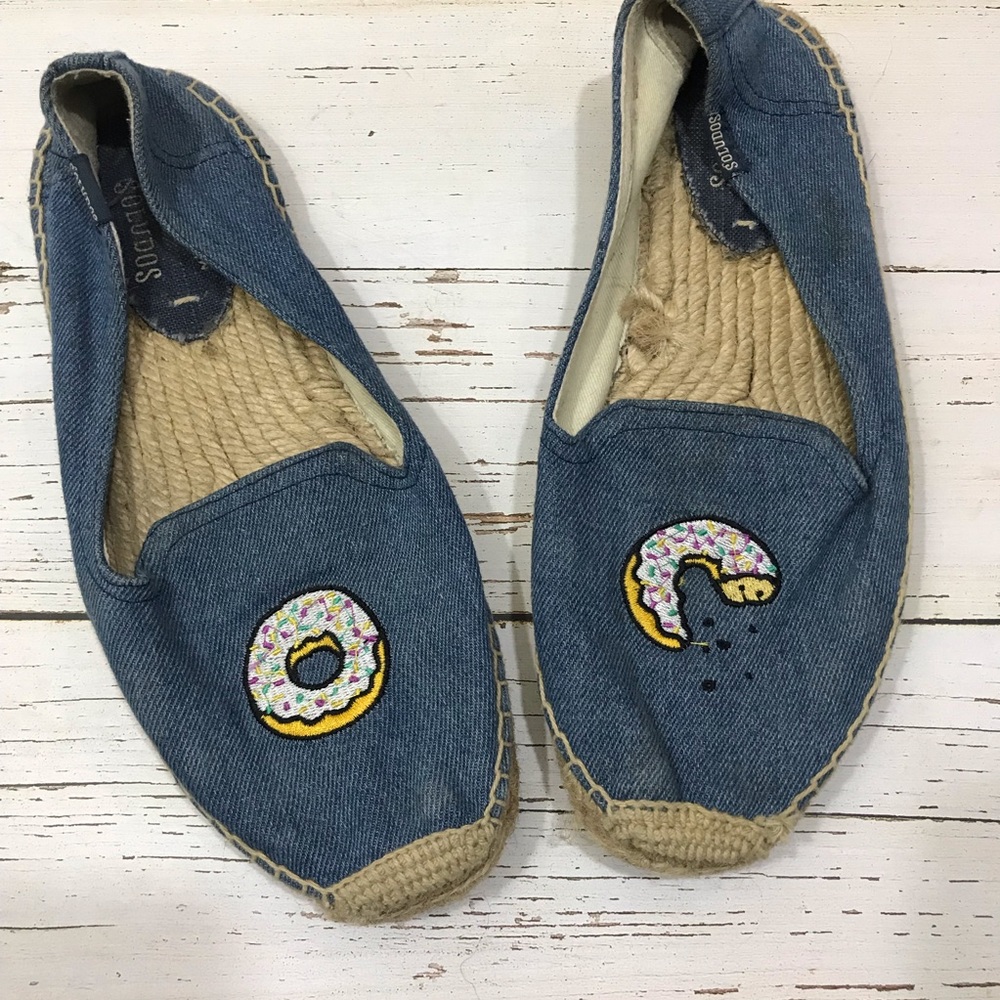Jason Polan X Soludos Donut Smoking Slipper Flats
